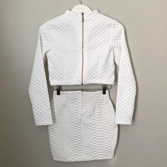 H&M size XS Quilted Mini Skirt & Crop Top - Picture 7 of 13